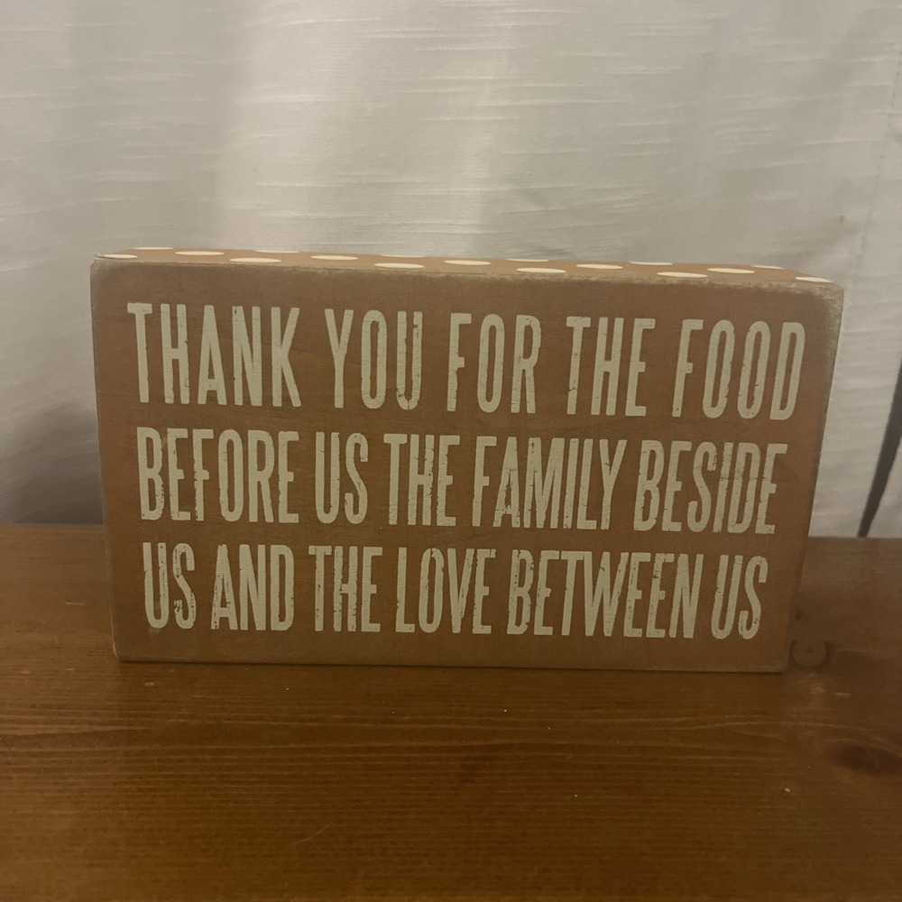 7" x 4" x 2" Primitive by Kathy decorative sign Fall Thanksgiving Pumpkin